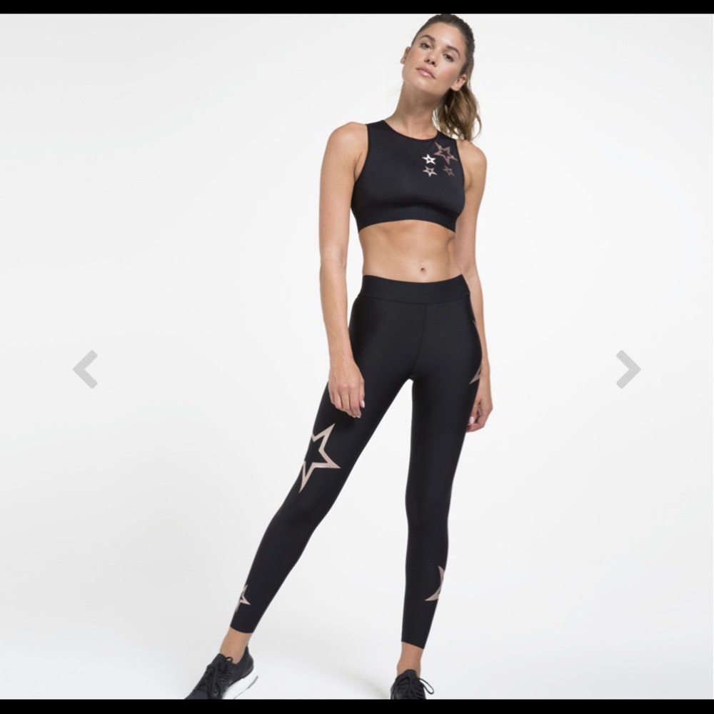 Ultracor Lux Pop Star Legging-Gold/Black NWOT